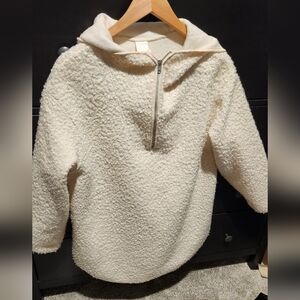 H&M Cream Sherpa Pullover